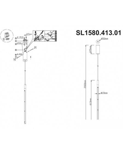 Подвесная люстра Ralio SL1580.413.01 St luce