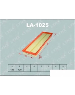 Воздушный фильтр LA1025 Lynxauto