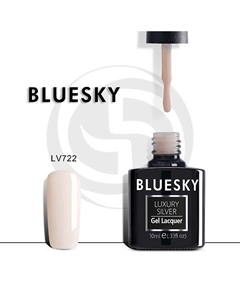 Гель-лак Luxury Silver LV722 полупрозрачный для френча Bluesky