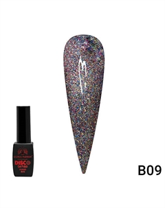 Гель лак Disco Gel Polish светоотражающий A06 Global fashion