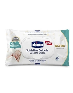 Влажные Очищающие салфетки с клапаном 60 Chicco