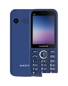 Кнопочный телефон Maxvi K32 (синий)