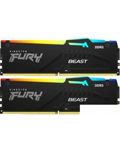 Оперативная память FURY Beast RGB 2x32ГБ DDR5 6000 МГц KF560C30BBEAK2-64 Kingston