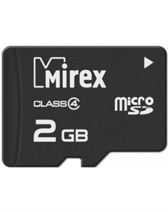 Карта памяти microSD (Class 4) 2GB (13612-MCROSD02) Mirex