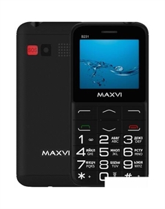 Кнопочный телефон Maxvi B231 (черный)