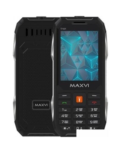 Кнопочный телефон Maxvi T101 (черный)