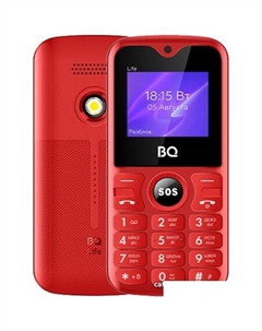 Кнопочный телефон BQ BQ-1853 Life (красный) Bq