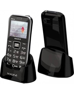 Кнопочный телефон Maxvi B6ds up (черный)