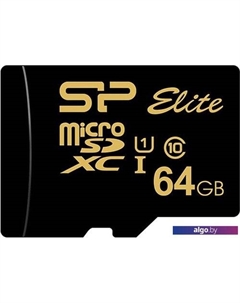 Карта памяти Elite Gold microSDXC SP064GBSTXBU1V1G 64GB Silicon power