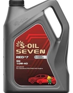 Моторное масло Red №7 SN 10W40 / E107696 S-oil seven