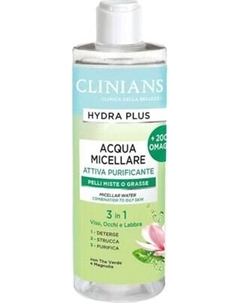 Мицеллярная вода Hydra Plus Зеленый чай и магнолия Clinians