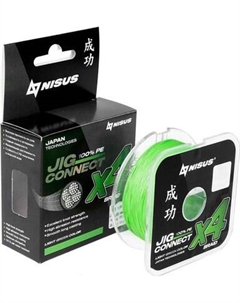 Леска плетеная Connect X4 PE Light Green 0.4 0.10mm / T-N-JC-X4-0.10-150-LG Nisus