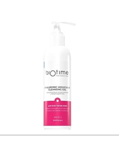 Гиалуроновый молекулярный очищающий гель Hyaluronic molecular cleansing gel Biotime for home care