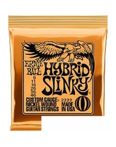 Струны для гитары 2222 Nickel Hybrid Slinky Ernie ball