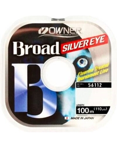 Леска монофильная Broad Silver Eye 100м 0.12мм 1.5кг / 56112-012 Owner