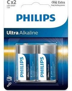 Комплект батареек Ultra Alkaline C LR14 Philips