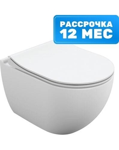 Унитаз подвесной Brasko Smart Clean On DPL EO Slim LP / 64824 Cersanit