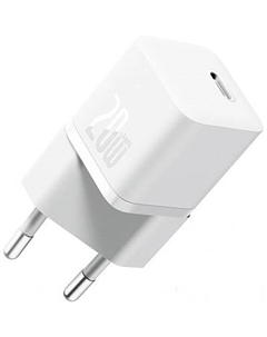 Сетевое зарядное GaN5 Fast Charger Mini 1C 20W CCGN050102 (белый) Baseus