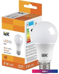 Светодиодная лампочка LED Bulb A60 710lm 3000K E27 Iek