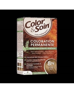 Крем-краска для волос Color&Soin тон 8N зародыши пшеницы блонд Les 3 chenes