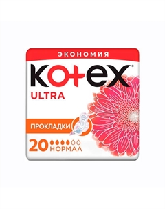 Прокладки гигиенические Ультра Сетч Нормал Fast Absorb 20.0 Kotex