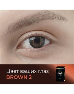 Цветные контактные линзы Fusion Brown (2) Okvision