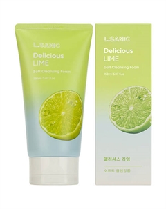 Пенка для умывания Очищающая с экстрактом лайма Delicious Lime Soft Cleansing Foam L’sanic