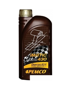 Трансмиссионное масло iMATIC 430 ATF DIII 1л Pemco