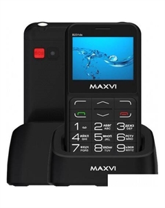 Кнопочный телефон Maxvi B231ds (черный)