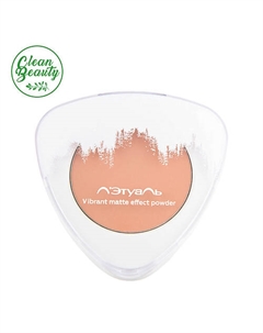 Пудра для лица с матирующим эффектом Vibrant matte effect powder SPF 20 Лэтуаль