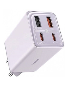 Сетевое зарядное GaN6 Pro Fast Charger 2C+2U 65W P10162701533-00 (фиолетовый) Baseus