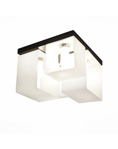 Люстра потолочная concreto черный 23x17x23 см St luce