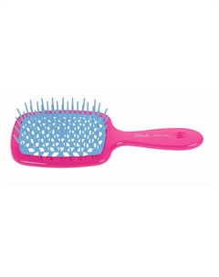 Расческа для волос розовый с голубым Superbrush Janeke