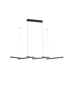 Люстра подвесная basoni черный 140x150x60 см St luce