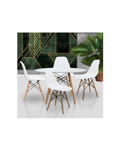 Стол eames белый 74 см Bradexhome